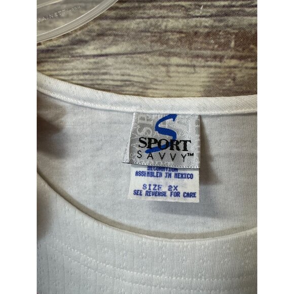 Sport Savvy Flatback Ribbed Wardrober 2X Aqua Sweater Lounge Set & Graphic‎ Tee - Picture 11 of 13